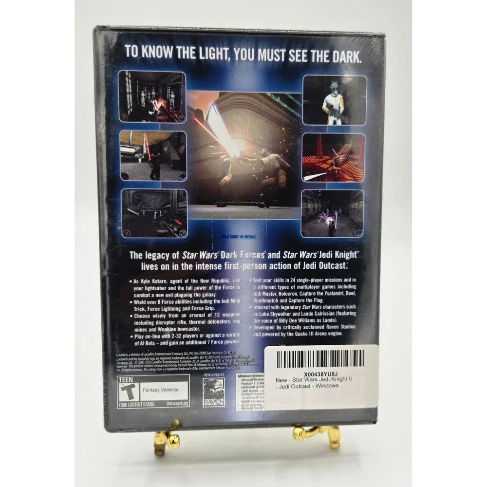 Star Wars Jedi Knight II Jedi Outcast PC CD ROM Game LucasArts Windows 2002 New‎